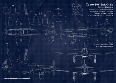 Yakovlev Yak3 Blueprint