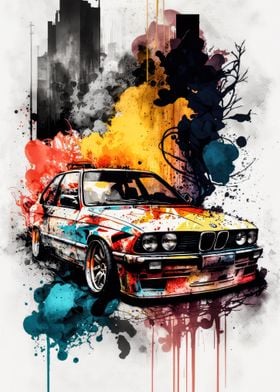 Graffiti Classic BMW Time