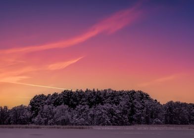 Pastel sky in Finland