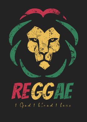 Lion Reggae Colorful