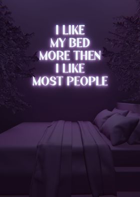 Like MyBed Purple 3D Quote
