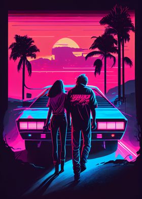 Synthwave love story