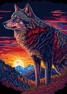 Wolf Art Series Style 1