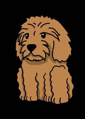 Goldendoodle Cartoon 