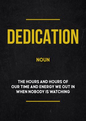 dedication definition