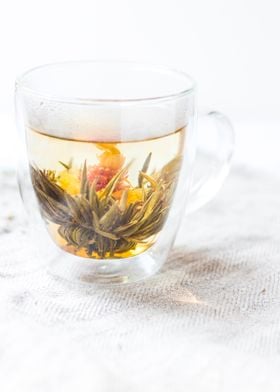 Flower chai tea cup