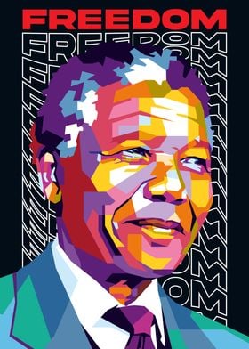 Nelson Mandela Pop Art