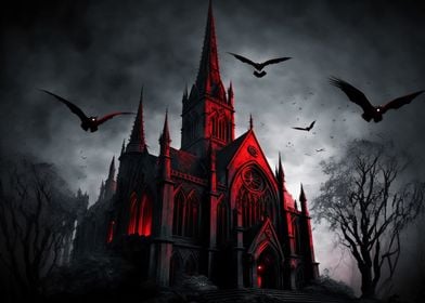 Scary medieval church