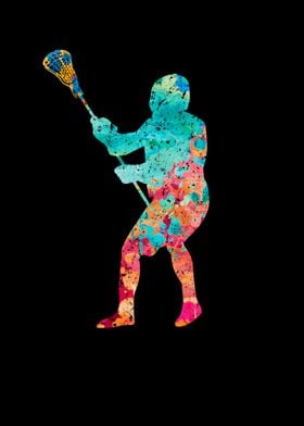 Lacrosse Spieler PopArt