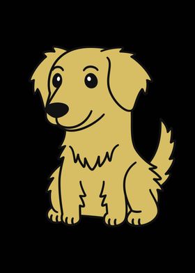 Golden Retriever Cartoon 