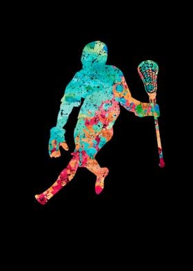 Lacrosse Spieler PopArt