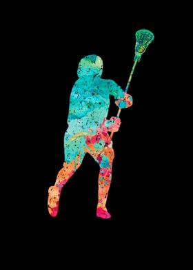 Lacrosse Spieler PopArt