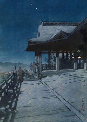 Ukiyo e Kiyomizu Temple