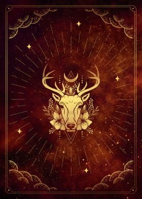 Tarot deer head