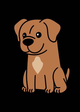 Dogue De Bordeaux Cartoon 