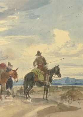 Farmer on horseback