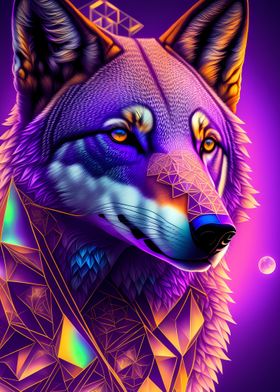 Mystical Moon Wolf