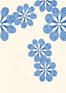 Floral Mandala Blue Sand