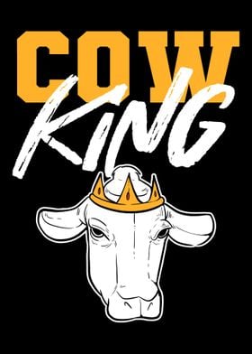 Cow King Cowman Gift