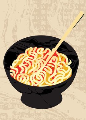 Minimalist Ramen Poster