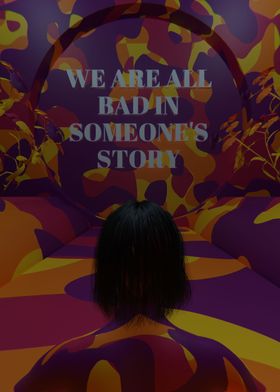 We Bad Colorful 3D Quote 