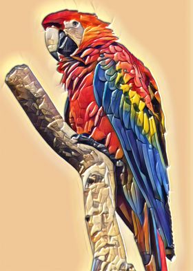 Macaw Painting