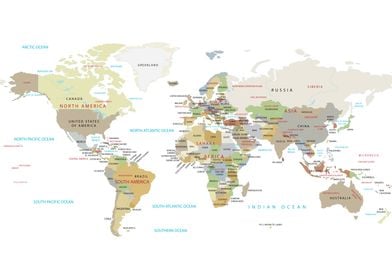 World Countries Map