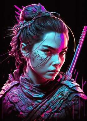 Neon Samurai Female V1