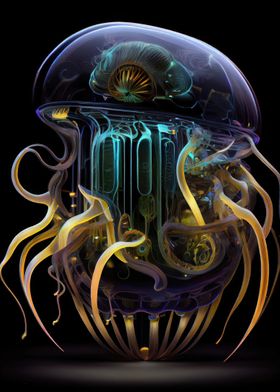 Cyberpunk Jellyfish