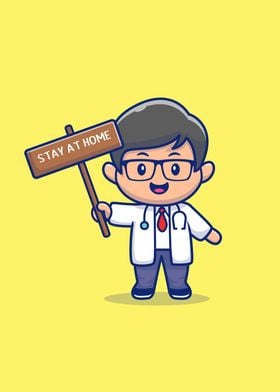 Cute Doctor Stay At Home 