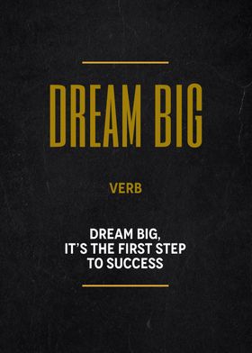 dream big definition