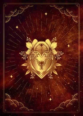 Tarot the heart lock