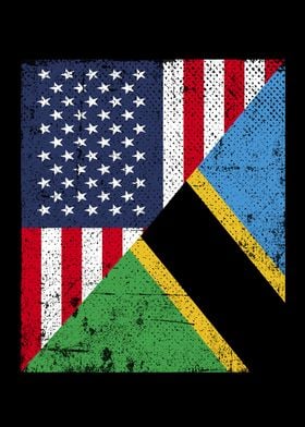 USA Tanzania Flag