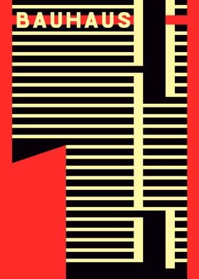 Bauhaus Stripes Poster