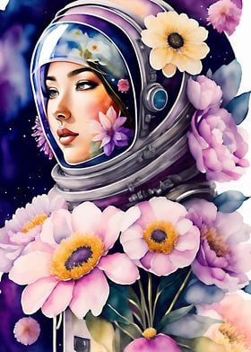 Blooming Astronaut girl