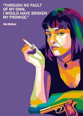 Mia Wallace Pulp Fiction