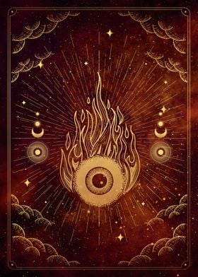 Tarot the flaming eye