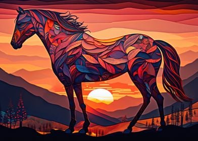 Horse Art Series Style 2