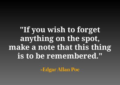 Edgar Allan Poe quote 