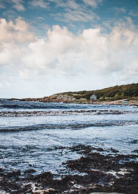 lonely house at the sea