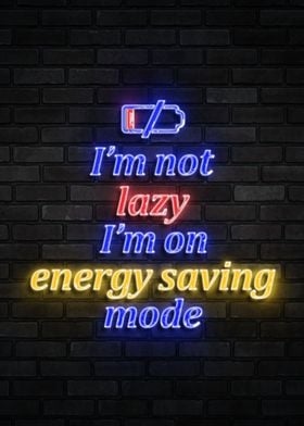 Energy Saving Mode Neon