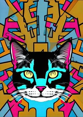 Pop Art Cat 08
