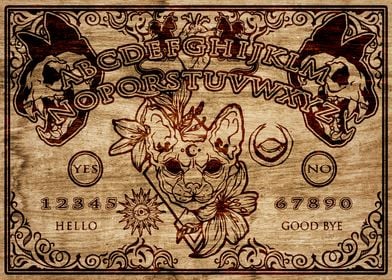 Spirit Board cat sphinx