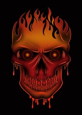 Flame Skull