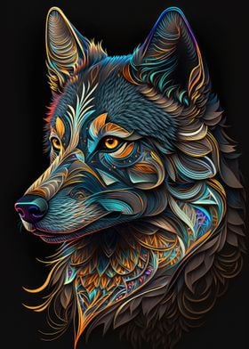 Wild Wolf in Color
