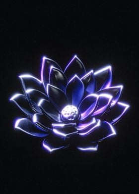 Futuristic Zen Lotus