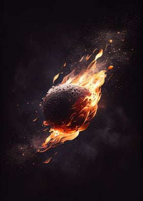 Fireball flying