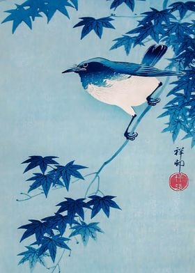 Ukiyo e Autumn Bird