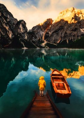 LAKE BEHIND THE MOUNTAIN