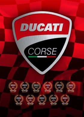 DUCATI WORLD CHAMPION' Poster by Donny Andreas | Displate